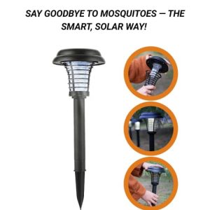 Solar Powered Mosquito Bug Zapper
